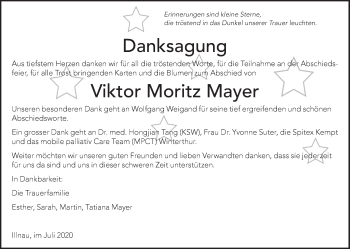 Traueranzeige von Viktor Moritz Mayer von reg_5