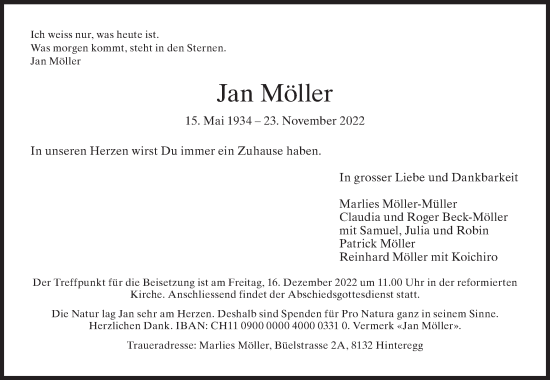 Traueranzeige von Jan Möller von AvU