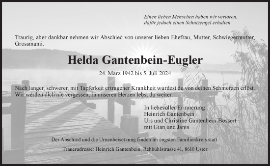 Traueranzeige von Helda Gantenbein-Eugler von AvU